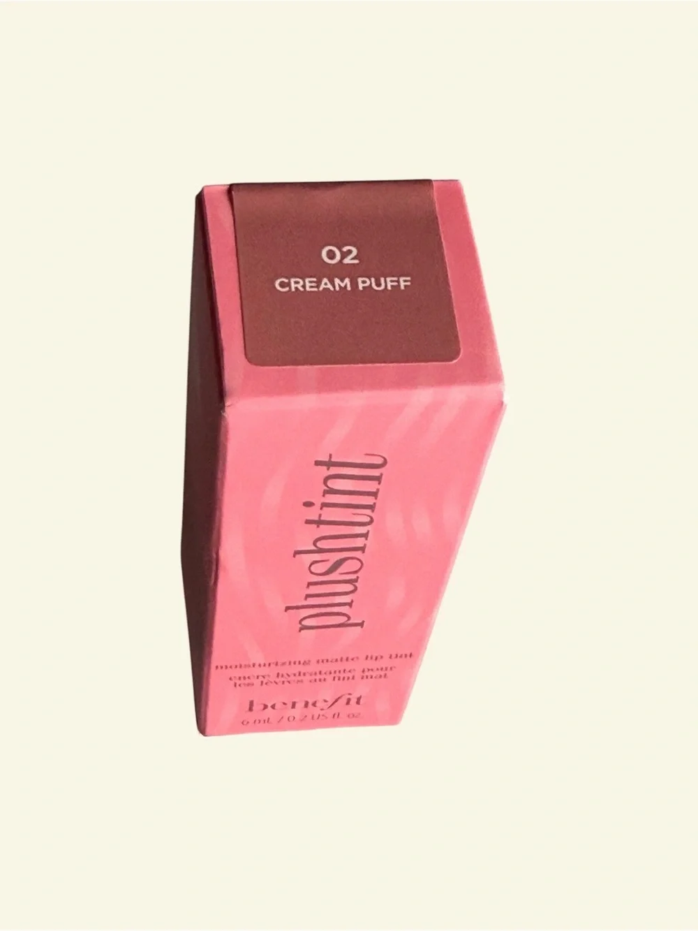 Benefit PlushTint Moisturizing Matte Lip Tint - Cream Puff (02) BNIB